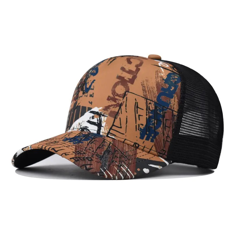 Visor de sol barato Snapback Hip Hop Mesh Hats Capitient de gradiente Camina de camionero