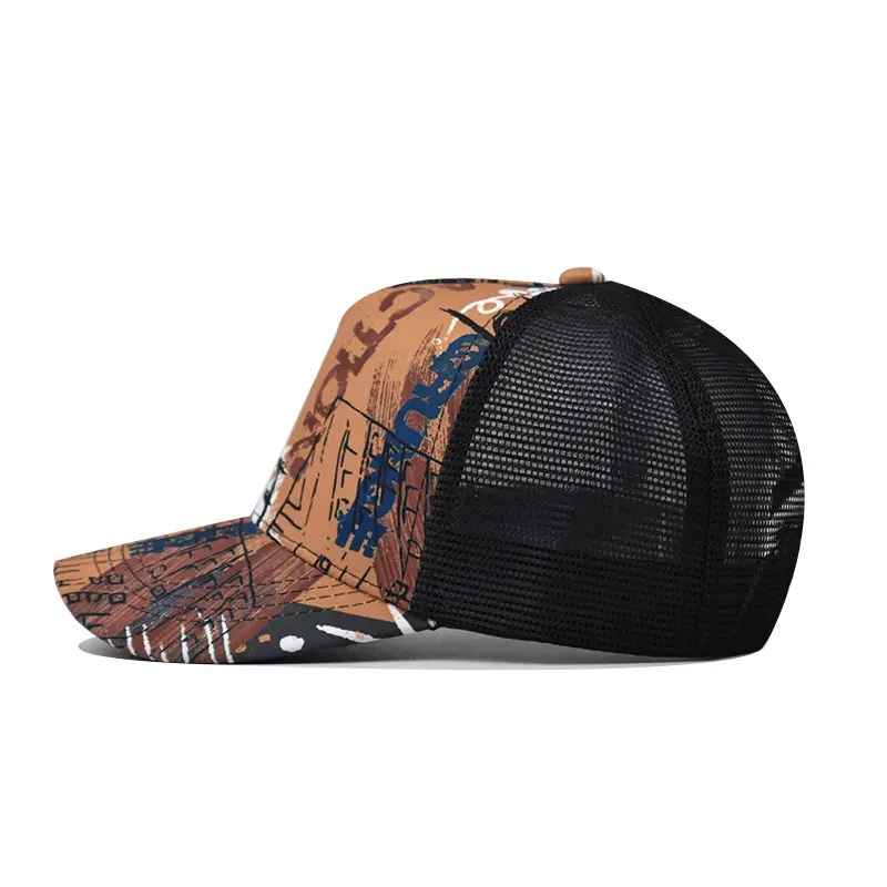 Visor de sol barato Snapback Hip Hop Mesh Hats Capitient de gradiente Camina de camionero