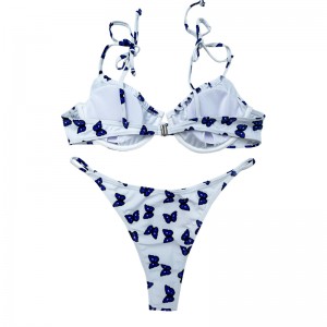 Trajes de baño con corbata de mariposa