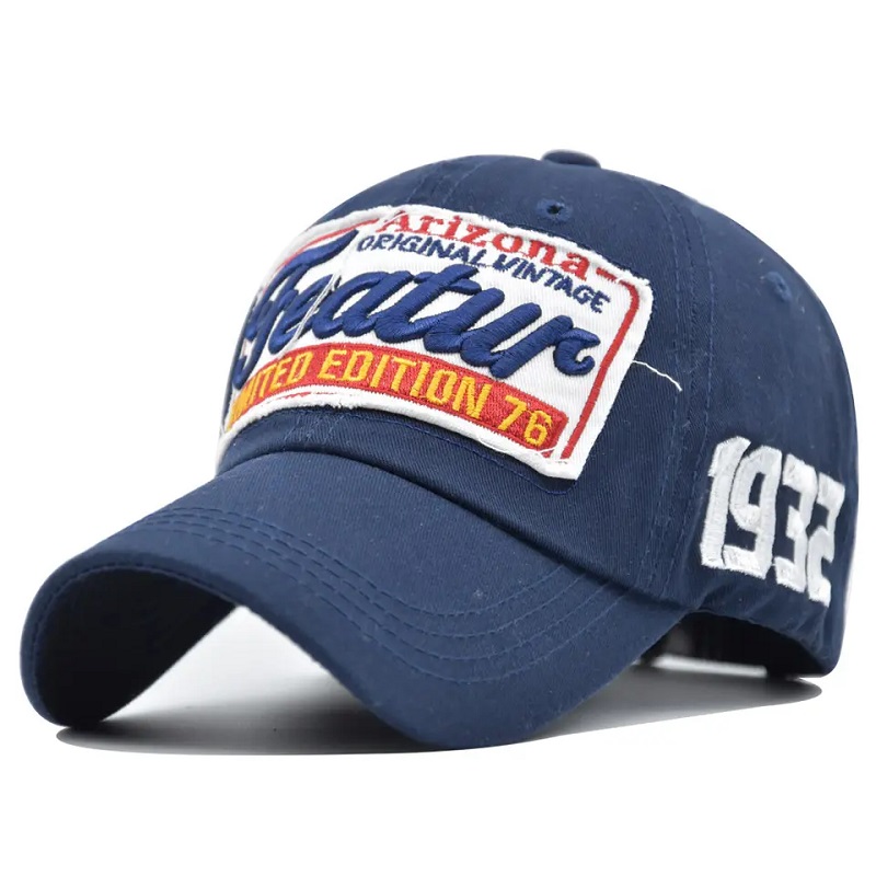 Sombreros de béisbol de 6 paneles ajustables de algodón ajustable ajustable con el logotipo de bordado personalizado