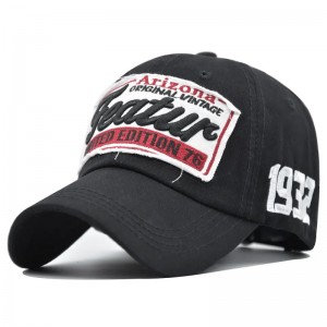 Sombreros de béisbol de 6 paneles ajustables de algodón ajustable ajustable con el logotipo de bordado personalizado