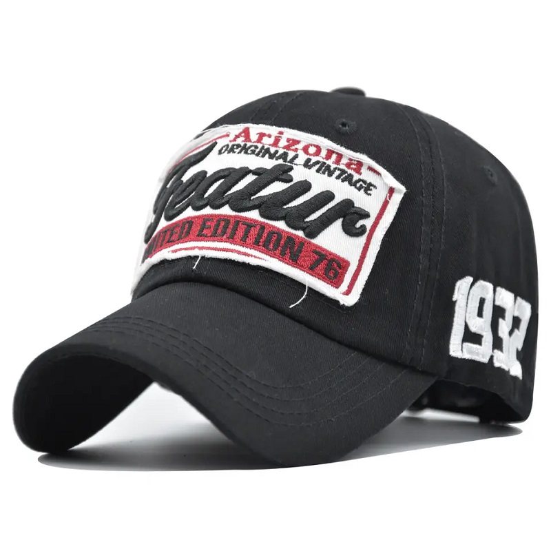 Sombreros de béisbol de 6 paneles ajustables de algodón ajustable ajustable con el logotipo de bordado personalizado