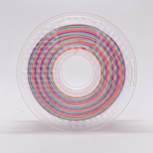Silk Rainbow Multicolor PLA Filamento Pastel Color1.75 mm 3D Printer PLA Filamento