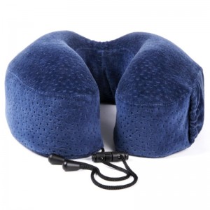 U forma almohada de viaje sólido