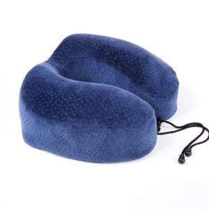 U forma almohada de viaje sólido