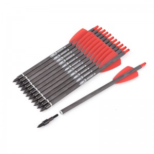 Nika Archery 113167-02 ID6.2mm 7.5 pulgadas de fibra de carbono Pernos de ballesta de fibra de carbono Plástico Nock Tiro con arco Sistema COBRA Sistema Adder/R9/RX