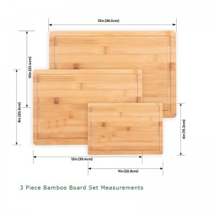 Tabla de corte de bambú