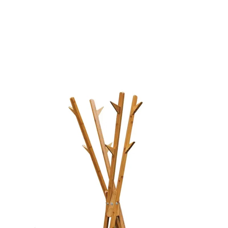 Árbol de abrigo de bambú, estante de ropa de bambú, árbol de ropa