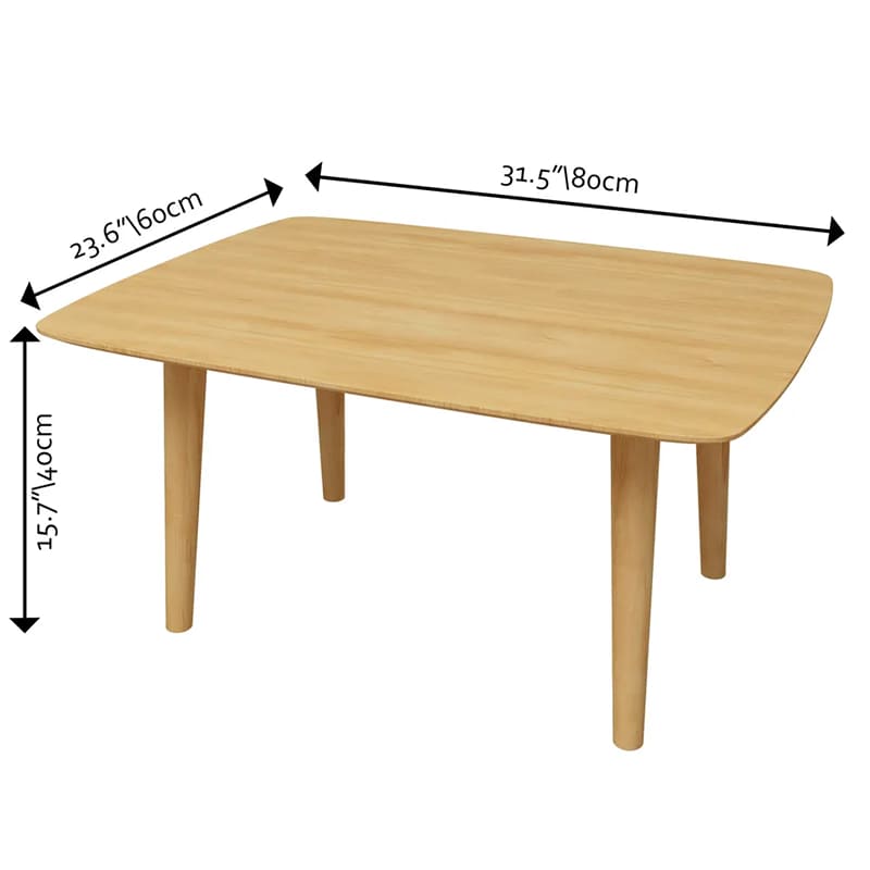 Mesa de bambú de la mesa de café de 31 pulgadas para la sala de estar Sala de estar Muebles para el hogar