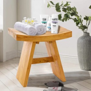 Garden Bañera de ducha Hydroterapia Propujos impermeables Tabres de bambú Organizador de almacenamiento de banco Moderno