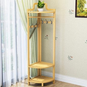 Estante de rincón de alta calidad estante de almacenamiento triangular de piso para sala de estar de dormitorio