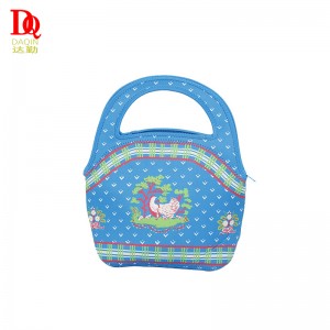 Estudiantes de la bolsa de almuerzo de moda portátil aislada aislada deneopreno