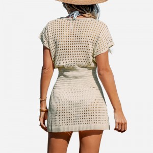 Corta el vestido de encubrimiento de punto