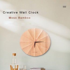 Bamboo Craft Creative Wall Clock Decoración del hogar