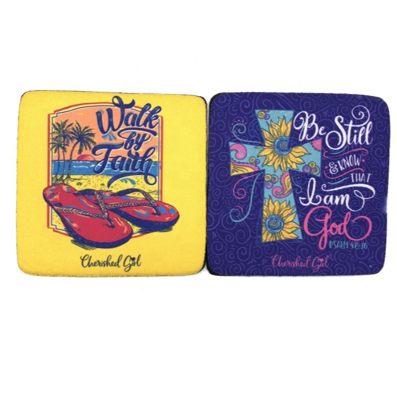 Logotipo personalizado deneopreno de alta calidad Hot Neoprene Coaster