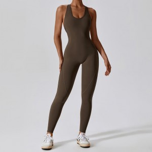 SC1071 Mujeres Jumpsuits Gym Comper One Piece Gym Wear entrenamiento activo Traje de cuerpo completo
