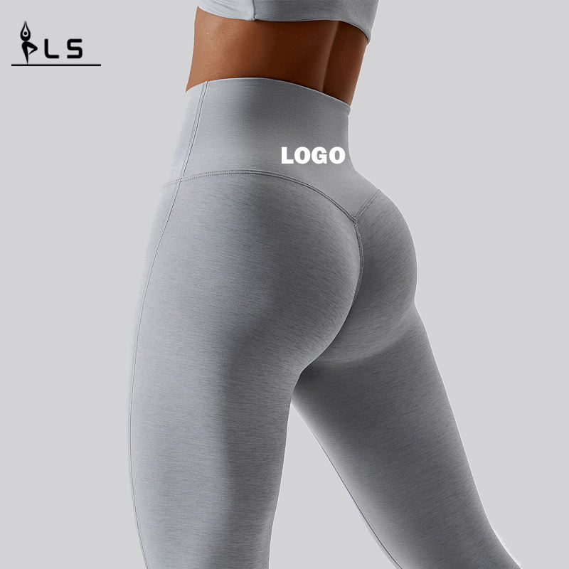 SC1095 Sport personalizado de cintura alta elevación de la cintura Leggings para mujeres Pantalones de yoga de fitness Leggings para mujeres