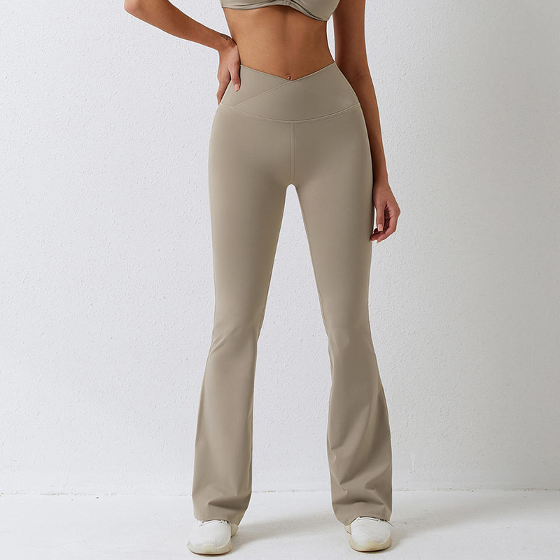 SC101011 estiramiento de cuatro vías 78%nylon y 22% spandex scrunch tope brote leggings pantalones de yoga para mujeres