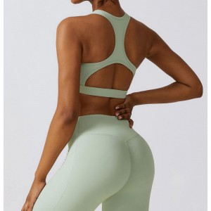 SC10139 Sport Women Damas Empujadas hacia atrás Entrenamiento de la belleza Yoga Sports sujetador deportivo Mujer Mujer sujetador de yoga de uso Fitness Tops