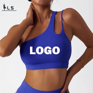 SC10171 Sports Sport Fitness Workout Sports de gimnasio de Sport, sujetador de un hombro de alto impacto, chaleco de impacto, sujetador deportivo a prueba de choque