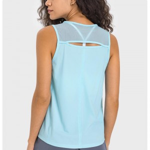 SC10244 Spring Fashion Blouse suelto chaleco de yoga Top de tanques Hollow Topes de entrenamiento hueco