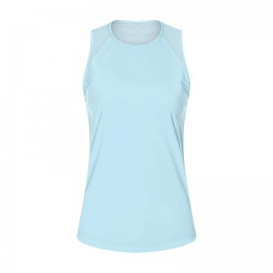 SC10244 Spring Fashion Blouse suelto chaleco de yoga Top de tanques Hollow Topes de entrenamiento hueco