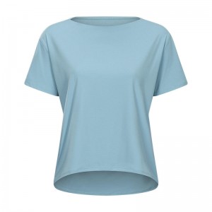 SC10266 LOGO DE CAMISA DE YOGA CONSEJO TRACHO TRABAJO Camiseta de yoga Camisa de manga corta Sports Yoga Entrenamiento de yoga TODA LOLO THOCH MUJER