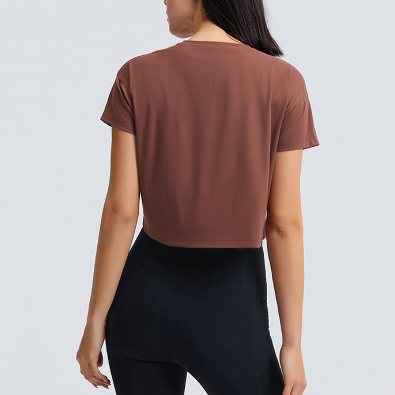 SC102610 Camisa suelta para pantalones cortos de yoga Gimnasio Yoga ActiveWear