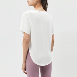 SC10264 Camisetas de yoga Fitness Running Camisetas con cuello redondo