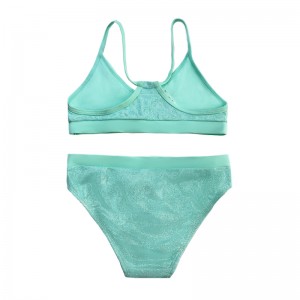 Traje de baño de color sólido de una pieza paraniños