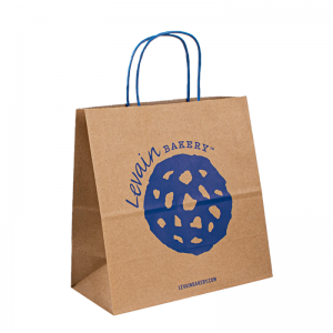 Bolsas de empaque Kraft de compras de regalos marrones ecológicos personalizados con su propio logotipo Bolsas de Papel Kraft Bag