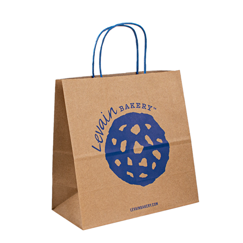 Bolsas de empaque Kraft de compras de regalos marrones ecológicos personalizados con su propio logotipo Bolsas de Papel Kraft Bag