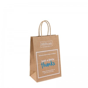 Price de fábrica Bolsa de papel blanco Kraft Kraft personalizable con mango de cuerda con logotipo Aceptar personalizado