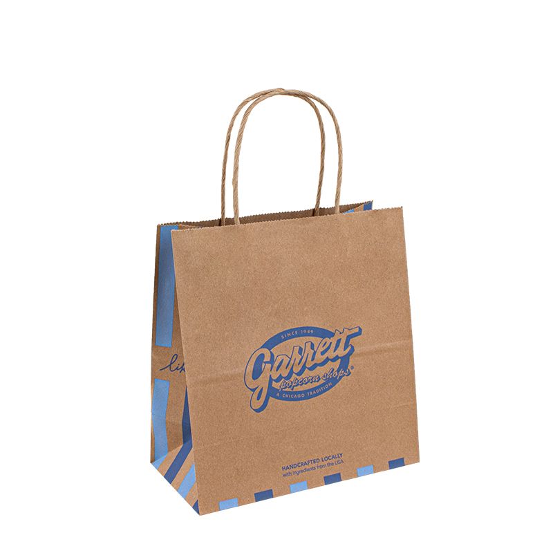 Bolsa de papel impresa para ir, llevar la bolsa de bolsas, bolsa de comida para comida para comida kraft de comida