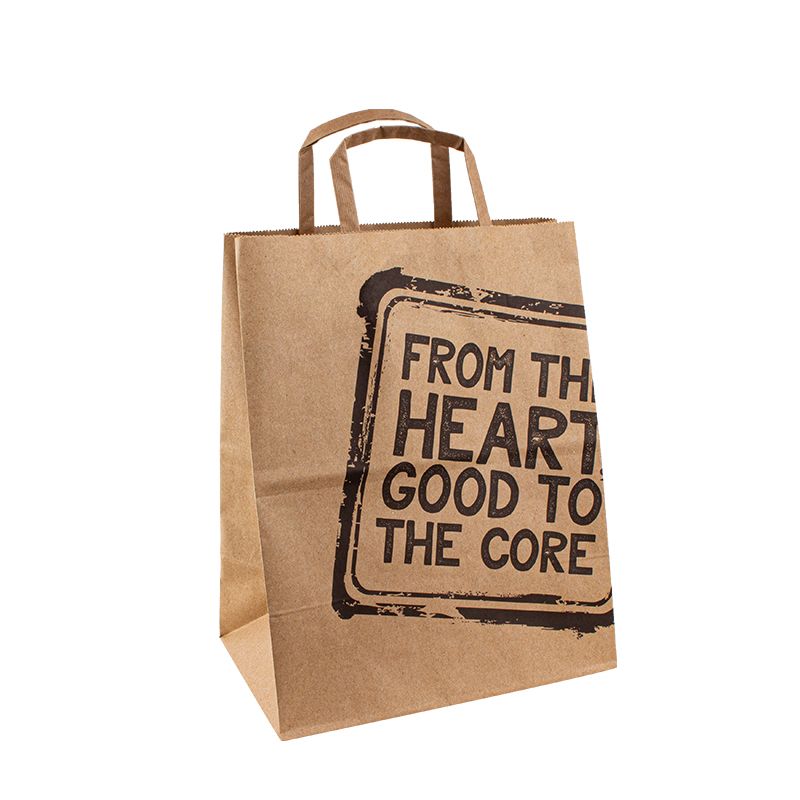 Bolsas de papel para regalos Manijas de 25 kg bolsa de papel plano con su propio logotipo