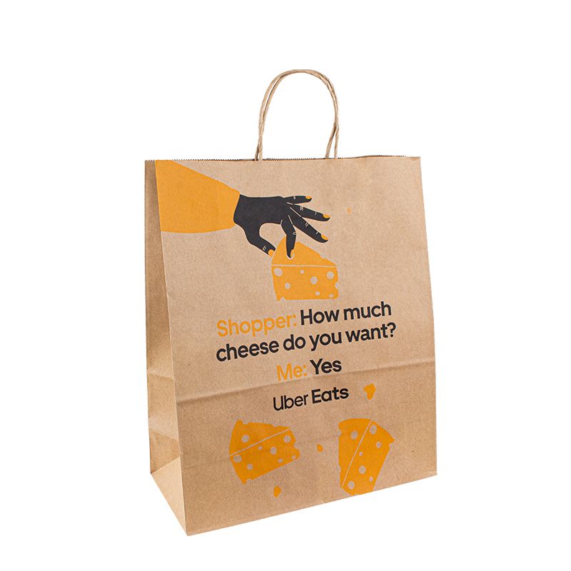 bolsas de papel con su propio logotipo BOOD Kraft Paper Baper Shopping Shopping Shopping Bols
