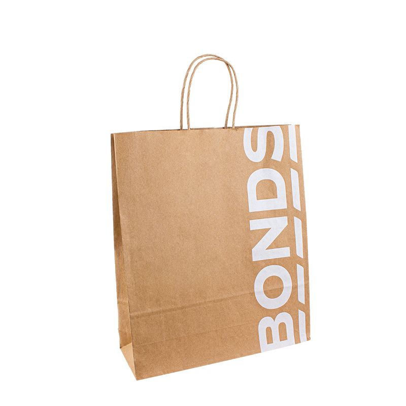 Bolsas de papel para regalos Manijas de 25 kg bolsa de papel plano con su propio logotipo