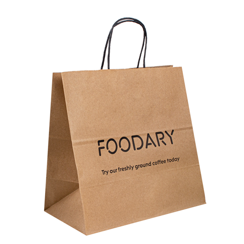 bolsas de papel para llevar bolsas de embalaje de papel artesanía de comida bolsas manejan bolsas de papel marrón