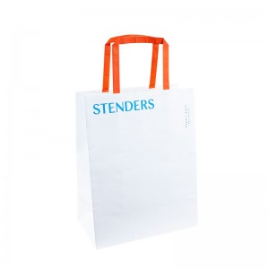 Bolsas de papel personalizadas con manijas de papel Kraft Bag Logotipo Handles Bolsas de papel personalizadas con bolsas de papel logo