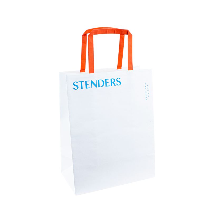 Bolsas de papel personalizadas con manijas de papel Kraft Bag Logotipo Handles Bolsas de papel personalizadas con bolsas de papel logo