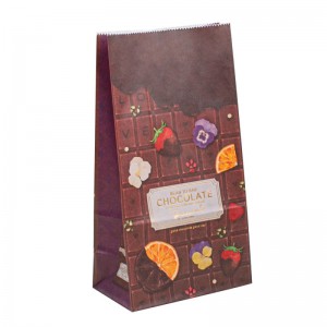 bolsas de papel con su propio logotipo Candy Bag Paper Bollo Logotipo de impresión personalizada Bolsa de papel personalizado Bolsa de papel