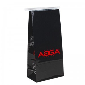 Bolsa de papel de diseño de alimentos reciclado de comida para llevar a logotipo