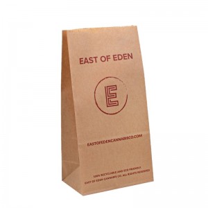 Bolsas de paquete de papel kraft desechables de grado sin recubrimiento