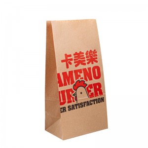 Bolsas de paquete de papel kraft desechables de grado sin recubrimiento