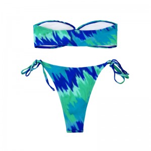 Briefs recortados sin tirantes TEAL TEAL DOS PIELAS