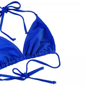 Patrón de azul Special Tape Triangle Cup Halter Halter Store Swimsuit