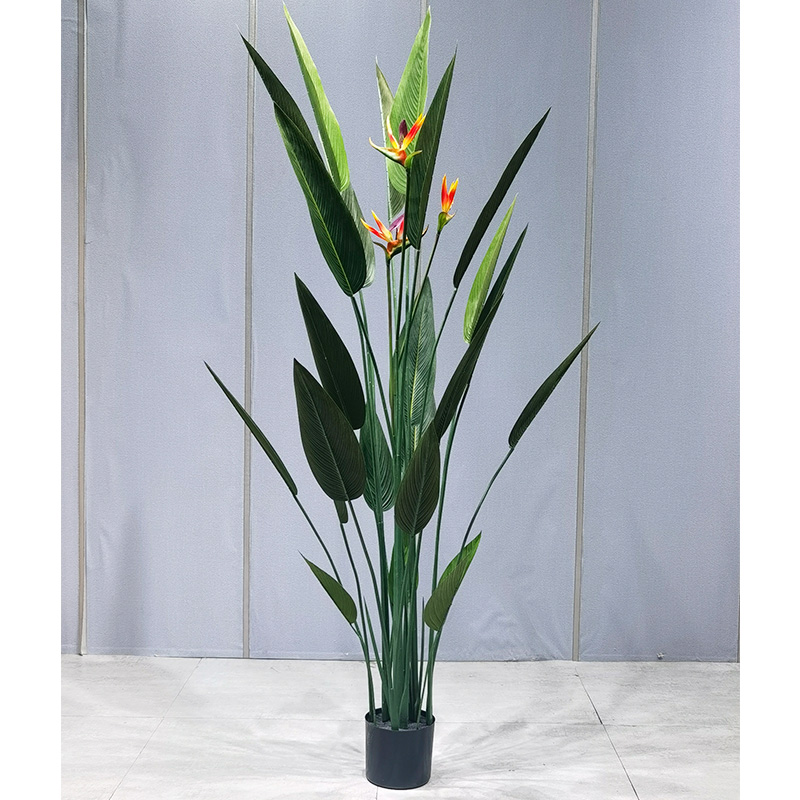 Altamente simulación de bajo mantenimiento Seguro e inofensivo Birds of Paradise para el proveedor de jardines Decoración de bodas al aire libre