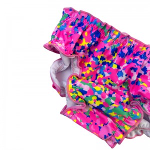 Pañales de bebé pliegues florales impresos absorbentes cómodos tan lindo rosa brillante rosa