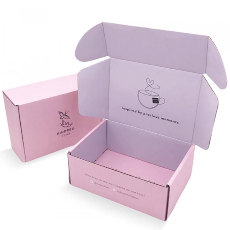 Logotipo impreso de lujo personalizado cartón plegable Kraft Paper Perfume Ropa Zapatillas Empacaje de joyas Envío envío Correo denavidad