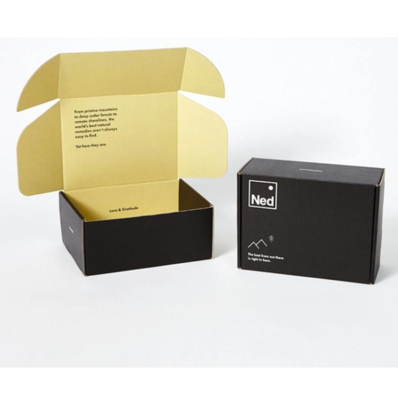 Logotipo impreso de lujo personalizado cartón plegable Kraft Paper Perfume Ropa Zapatillas Empacaje de joyas Envío envío Correo denavidad